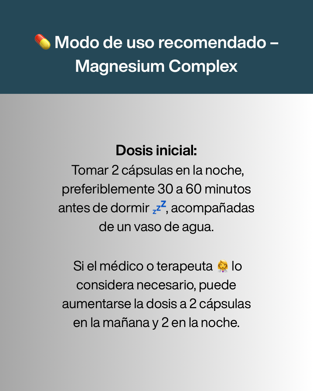 MAGNESIUM COMPLEX CÁPSULAS